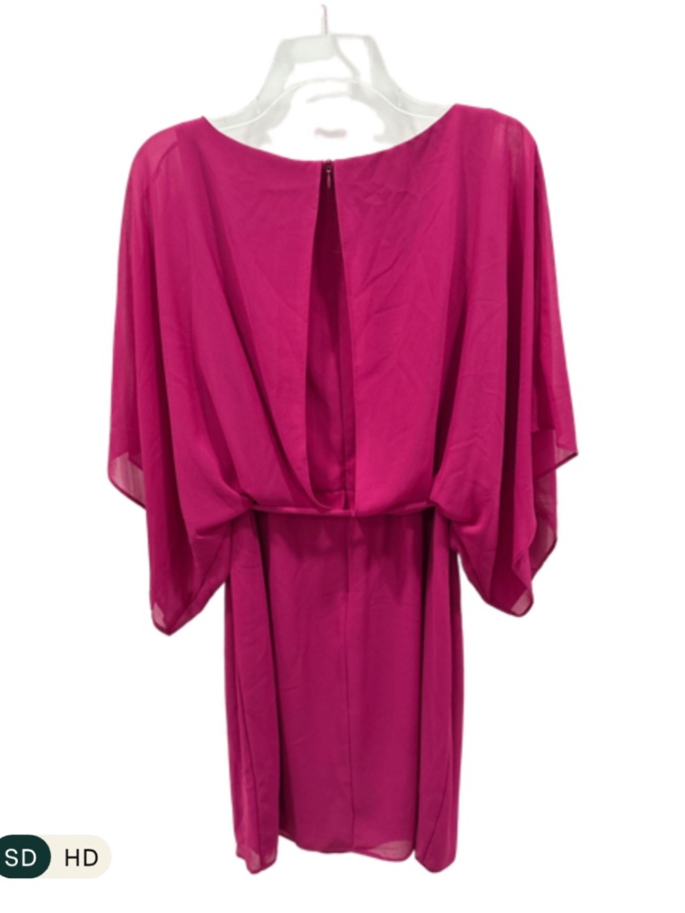 Jessica Howard Chiffon Blouson Dress, Orchid/Pink, Size 12 - Picture 2 of 3